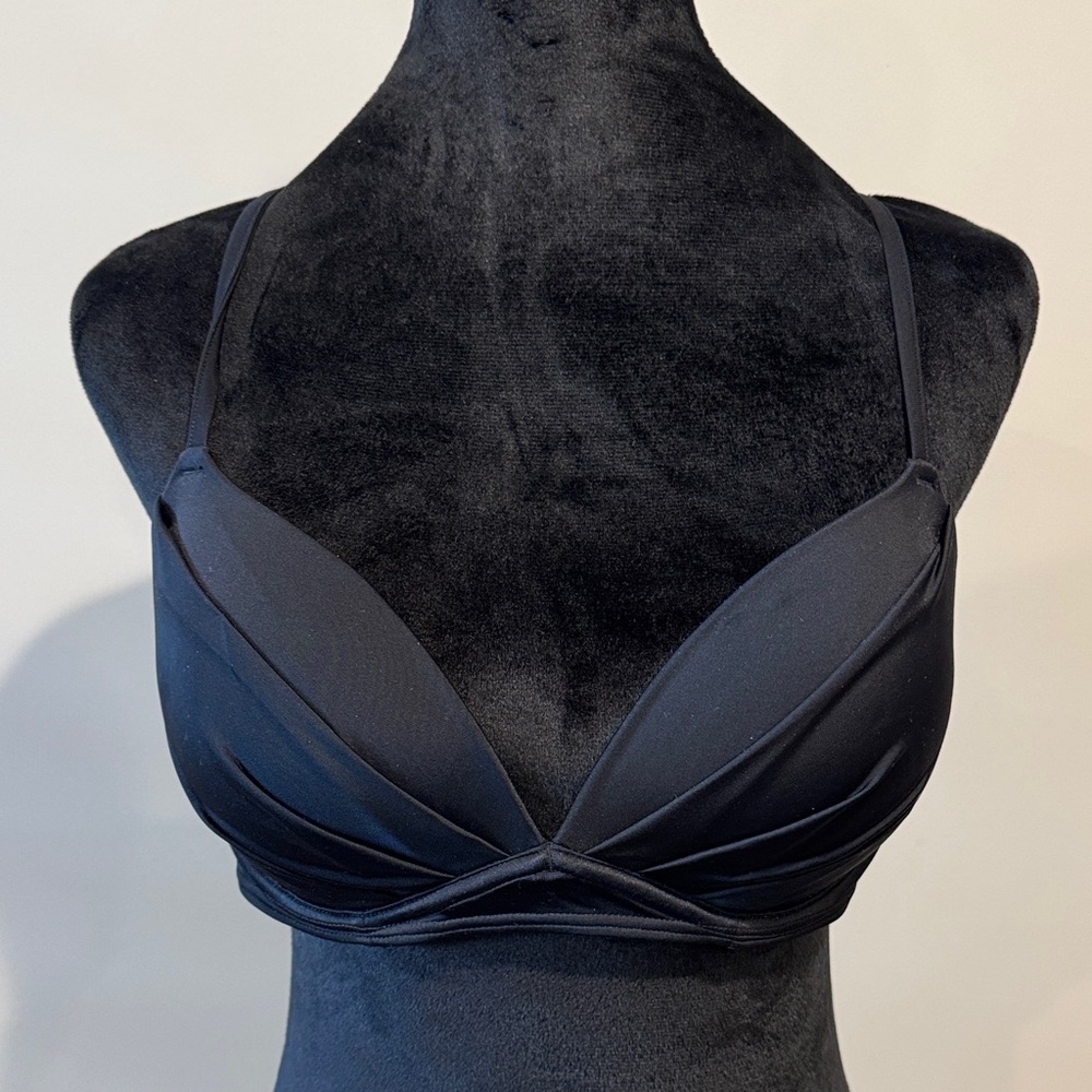 Black convertible push up bikini top sz 36C